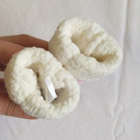 children's place pink fleece baby mittens with sherpa lining 0-6 months girl - Picture 2 of 4